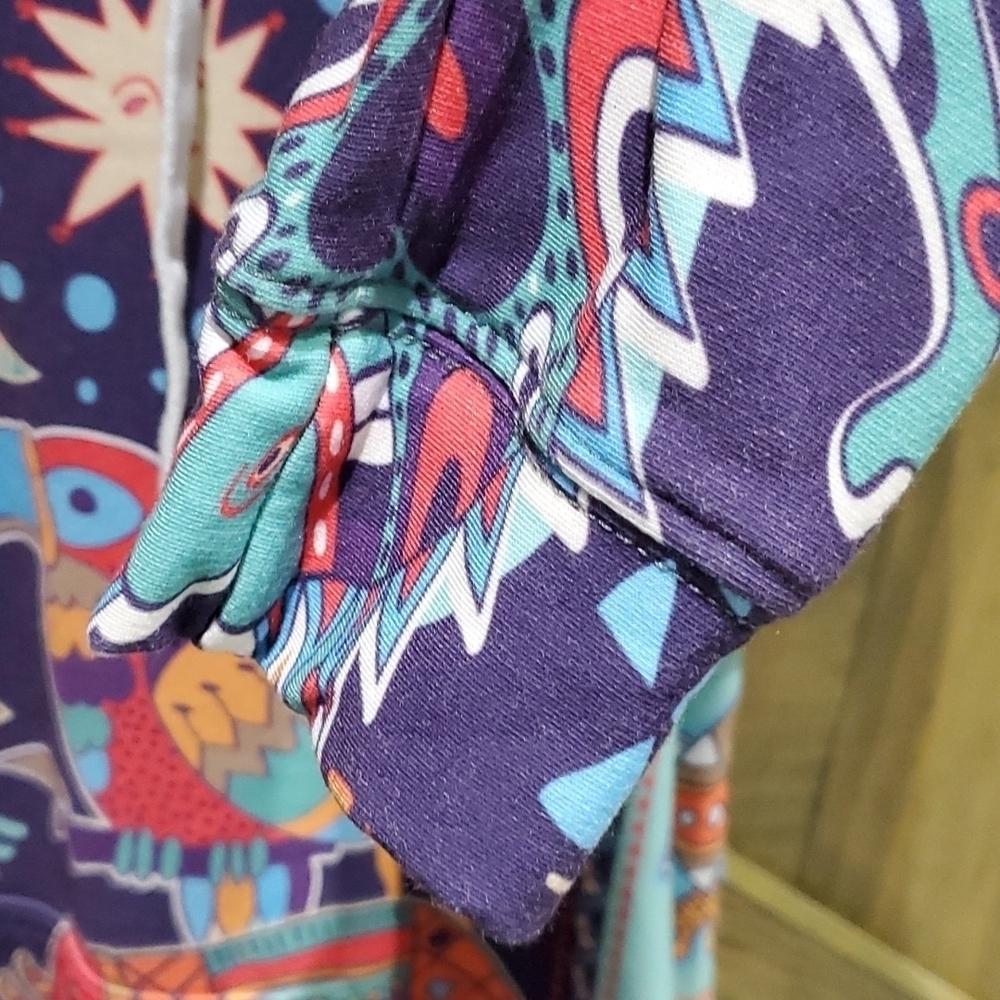 Aloha From Deer Pullover Sweatshirt Hoodie Size Medium Colorful View 4